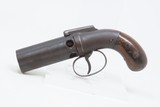 Scarce CIVIL WAR Antique ALLEN & WHEELOCK .31 Percussion PEPPERBOX Pistol
5-Shot Pepperbox with More Popularity Than Colt - 2 of 17