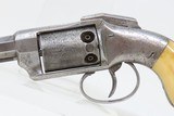 RARE Antique ALLEN & WHEELOCK DA .30 Percussion Revolver ANTIQUE IVORY GRIP CIVIL WAR Era Pocket Revolver with CYLINDER SCENE - 4 of 22
