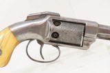 RARE Antique ALLEN & WHEELOCK DA .30 Percussion Revolver ANTIQUE IVORY GRIP CIVIL WAR Era Pocket Revolver with CYLINDER SCENE - 21 of 22