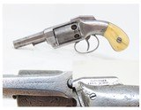 RARE Antique ALLEN & WHEELOCK DA .30 Percussion Revolver ANTIQUE IVORY GRIP CIVIL WAR Era Pocket Revolver with CYLINDER SCENE - 1 of 22