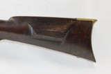 PENNSYLVANIA Antique LONG RIFLE .36 BIRD & BROTHERS Philadelphia PA With Large Brass Patchbox, Double Set Triggers, Octagonal Barrel - 15 of 19