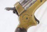CIVIL WAR Era Antique C. SHARPS .22 PEPPERBOX Wild West RIVERBOAT GAMBLERMfg. 1859-74 Model 1 Pocket Pepperbox Revolver - 18 of 19