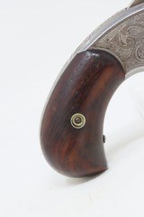 ENGRAVED Antique SMITH & WESSON Number 1-1/2 .32 Revolver WILD WEST/HOLSTER Nickel Plated FRONTIER .32 Cal RF S&W Spur Trigger - 17 of 19