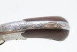 ENGRAVED Antique SMITH & WESSON Number 1-1/2 .32 Revolver WILD WEST/HOLSTER Nickel Plated FRONTIER .32 Cal RF S&W Spur Trigger - 9 of 19