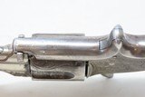 ENGRAVED Antique SMITH & WESSON Number 1-1/2 .32 Revolver WILD WEST/HOLSTER Nickel Plated FRONTIER .32 Cal RF S&W Spur Trigger - 14 of 19