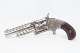 ENGRAVED Antique SMITH & WESSON Number 1-1/2 .32 Revolver WILD WEST/HOLSTER Nickel Plated FRONTIER .32 Cal RF S&W Spur Trigger - 4 of 19