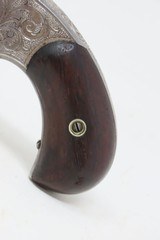 ENGRAVED Antique SMITH & WESSON Number 1-1/2 .32 Revolver WILD WEST/HOLSTER Nickel Plated FRONTIER .32 Cal RF S&W Spur Trigger - 5 of 19