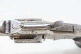 ENGRAVED Antique SMITH & WESSON Number 1-1/2 .32 Revolver WILD WEST/HOLSTER Nickel Plated FRONTIER .32 Cal RF S&W Spur Trigger - 10 of 19