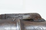 GOLD RUSH Era ALLEN & THURBER Antique WORCHESTER Period PEPPERBOX RevolverENGRAVED First DA Revolving Percussion Pistol - 6 of 18