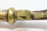 SCARCE Antique 4-Shot “SWEDISH DARLING” All BRASS .28 PEPPERBOX Revolver
Brass Percussion Single Action Pistol Made in Sweden - 11 of 16