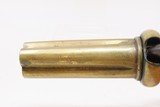 SCARCE Antique 4-Shot “SWEDISH DARLING” All BRASS .28 PEPPERBOX Revolver
Brass Percussion Single Action Pistol Made in Sweden - 8 of 16