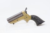 CIVIL WAR Era Antique C. SHARPS .22 PEPPERBOX Wild West RIVERBOAT GAMBLERMfg. 1859-74 Model 1 Pocket Pepperbox Revolver - 2 of 18