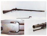 SCARCE Antique US HARPERS FERRY M1819 Hall Breech Loading Rifle & Bayonet 1832 Antebellum Infantry Arm, Early Breechloader - 1 of 17