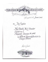 SERIAL No. 3 Antique SMITH & WESSON Single Action FRONTIER .44-40 WCF S&W With Provenance from the Collection of Jim Supica - 23 of 23