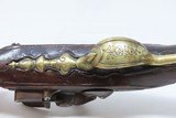 Early-1800s Antique FRENCH FLINTLOCK .56 Pistol Sidearm Engraved, Carved Stock - 11 of 16