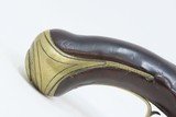 Early-1800s Antique FRENCH FLINTLOCK .56 Pistol Sidearm Engraved, Carved Stock - 3 of 16