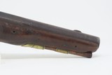 Early-1800s Antique FRENCH FLINTLOCK .56 Pistol Sidearm Engraved, Carved Stock - 5 of 16