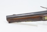 Early-1800s Antique FRENCH FLINTLOCK .56 Pistol Sidearm Engraved, Carved Stock - 16 of 16