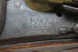 Antique TULA ARSENAL Model 1809 FLINTLOCK .72 Service Pistol 1813 Dated IMPERIAL RUSSIAN Tula Arsenal Made - 6 of 17