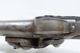 Antique QUEEN ANNE Flintlock Pistol GROTESQUE Mask SILVER MOUNTED & Inlaid .56 Caliber Long Barrel 8 3/4” - 11 of 16