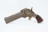 Rare Antique WILLIAM W. MARSTON Three Barrel .32 Caliber RF DERINGER Pistol UNIQUE 1860s “KITTREDGE CIN. O” Marked Barrel Group - 2 of 19