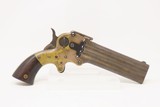 Rare Antique WILLIAM W. MARSTON Three Barrel .32 Caliber RF DERINGER Pistol UNIQUE 1860s “KITTREDGE CIN. O” Marked Barrel Group - 16 of 19