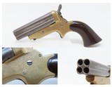 Antique CIVIL WAR/WILD WEST Era C. SHARPS Model 2 .30 RF PEPPERBOX Revolver 4-Shot FRONTIER Self Defense Pocket Gun - 1 of 18