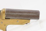 Antique CIVIL WAR/WILD WEST Era C. SHARPS Model 2 .30 RF PEPPERBOX Revolver 4-Shot FRONTIER Self Defense Pocket Gun - 18 of 18