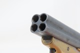 Antique CIVIL WAR/WILD WEST Era C. SHARPS Model 2 .30 RF PEPPERBOX Revolver 4-Shot FRONTIER Self Defense Pocket Gun - 10 of 19