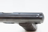 FABRIQUE NATIONALE Model 1910 Semi-Automatic 7.65mm Cal. C&R Pocket PistolVERY NICE Pre-WWII John Moses Browning Design - 8 of 19