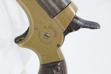 CIVIL WAR Era Antique C. SHARPS .22 PEPPERBOX Wild West RIVERBOAT GAMBLERMfg. 1859-74 Model 1 Pocket Pepperbox Revolver - 4 of 19