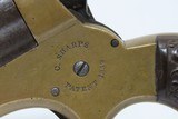 CIVIL WAR Era Antique C. SHARPS .22 PEPPERBOX Wild West RIVERBOAT GAMBLERMfg. 1859-74 Model 1 Pocket Pepperbox Revolver - 6 of 19