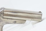 NICE Antique CIVIL WAR Era SHARPS & HANKINS Model 3 .32 PEPPERBOX RevolverNICKELED 4 Shot Self Defense Pocket Gun - 17 of 17