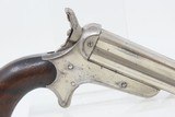 NICE Antique CIVIL WAR Era SHARPS & HANKINS Model 3 .32 PEPPERBOX RevolverNICKELED 4 Shot Self Defense Pocket Gun - 16 of 17