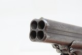 REMINGTON-ELLIOT Antique RING TRIGGER .32 RF PEPPERBOX Pistol WILD WESTCivil War Era 4-Shot Deringer Pistol - 7 of 18