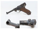 DWM BULGARIAN CONTRACT Model 1908 9x19mm LUGER PISTOL C&R RARE WORLD WAR I & II Military Pistol w/BULGARIAN CREST