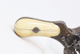 GOLD & SILVER Inlaid Antique BELGIAN 7mm Pinfire PEPPERBOX Revolver FOLDING TRIGGER 6-Shot Revolver w/IVORY GRIP - 15 of 16
