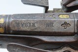 GOLD and SILVER ACCENTED Spanish PATILLA MIQUELET 72 “MILITIA” Belt Pistol ENGRAVED Popular Throughout EUROPE & OTTOMAN EMPIRE - 10 of 18