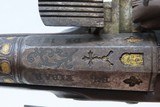 GOLD and SILVER ACCENTED Spanish PATILLA MIQUELET 72 “MILITIA” Belt Pistol ENGRAVED Popular Throughout EUROPE & OTTOMAN EMPIRE - 11 of 18