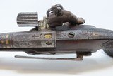 GOLD and SILVER ACCENTED Spanish PATILLA MIQUELET 72 “MILITIA” Belt Pistol ENGRAVED Popular Throughout EUROPE & OTTOMAN EMPIRE - 8 of 18