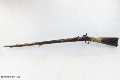 TACK DECORATED Antique COLT SPECIAL U.S. Model 1861 Rifle-Musket CIVIL WAR With CLEAR CARTOUCHE on Left Stock Flat - Image 18 of 20