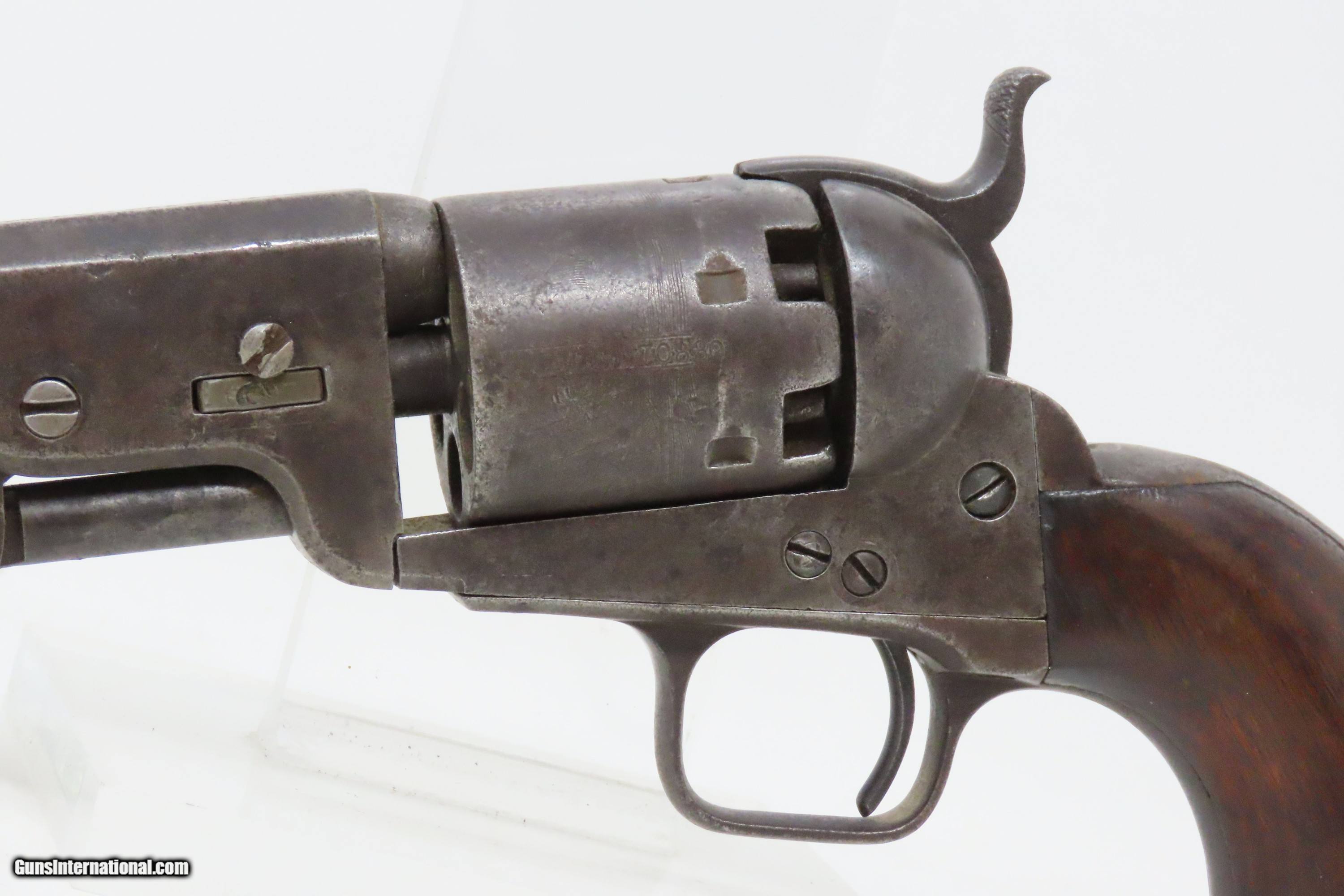 Antique Iron Frame COLT 1851 NAVY Revolver Battle of Campeche ...