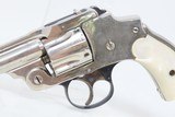 NEW DEPARTURE Antique SMITH & WESSON .38 Safety Hammerless “LEMON SQUEEZER” VERY NICE 5-Shot Smith & Wesson PEARL GRIPS - 4 of 18