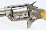 1874 WILD WEST Antique Nickel COLT NEW LINE .32 RF Revolver ANTIQUE IVORYVERY Nice INDIAN WARS ERA Nickeled Hideout Gun - 4 of 19