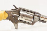 1874 WILD WEST Antique Nickel COLT NEW LINE .32 RF Revolver ANTIQUE IVORYVERY Nice INDIAN WARS ERA Nickeled Hideout Gun - 18 of 19