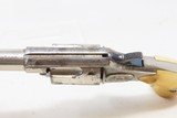 1874 WILD WEST Antique Nickel COLT NEW LINE .32 RF Revolver ANTIQUE IVORYVERY Nice INDIAN WARS ERA Nickeled Hideout Gun - 8 of 19