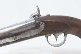 Antique A.H. WATERS M1836 DRAGOON .54 Caliber CONVERSION Pistol
MEXICAN-AMERICAN WAR Percussion Pistol Dated 1838 - 18 of 19