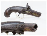 Liege Proof ENGRAVED Antique PHILADELPHIA DERINGER Style Percussion Pistol
1850s Engraved “PEANUT” Size Self Defense Pistol - 1 of 17