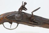 Late 18th/Early 19th Century GERMANIC Antique .64 Flintlock HOLSTER Pistol
Horse/Holster .64 Caliber Pistol w/BRASS HARDWARE - 4 of 17