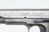 c1918 mfr COLT Model 1911 .45 ACP Semi-Auto Pistol C&R U.S. PROPERTY WWI Great War era M1911 Government Model - 6 of 20